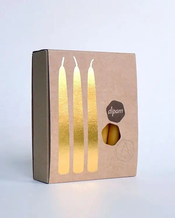 Beeswax Celebration Ring or Christmas Tree Candles