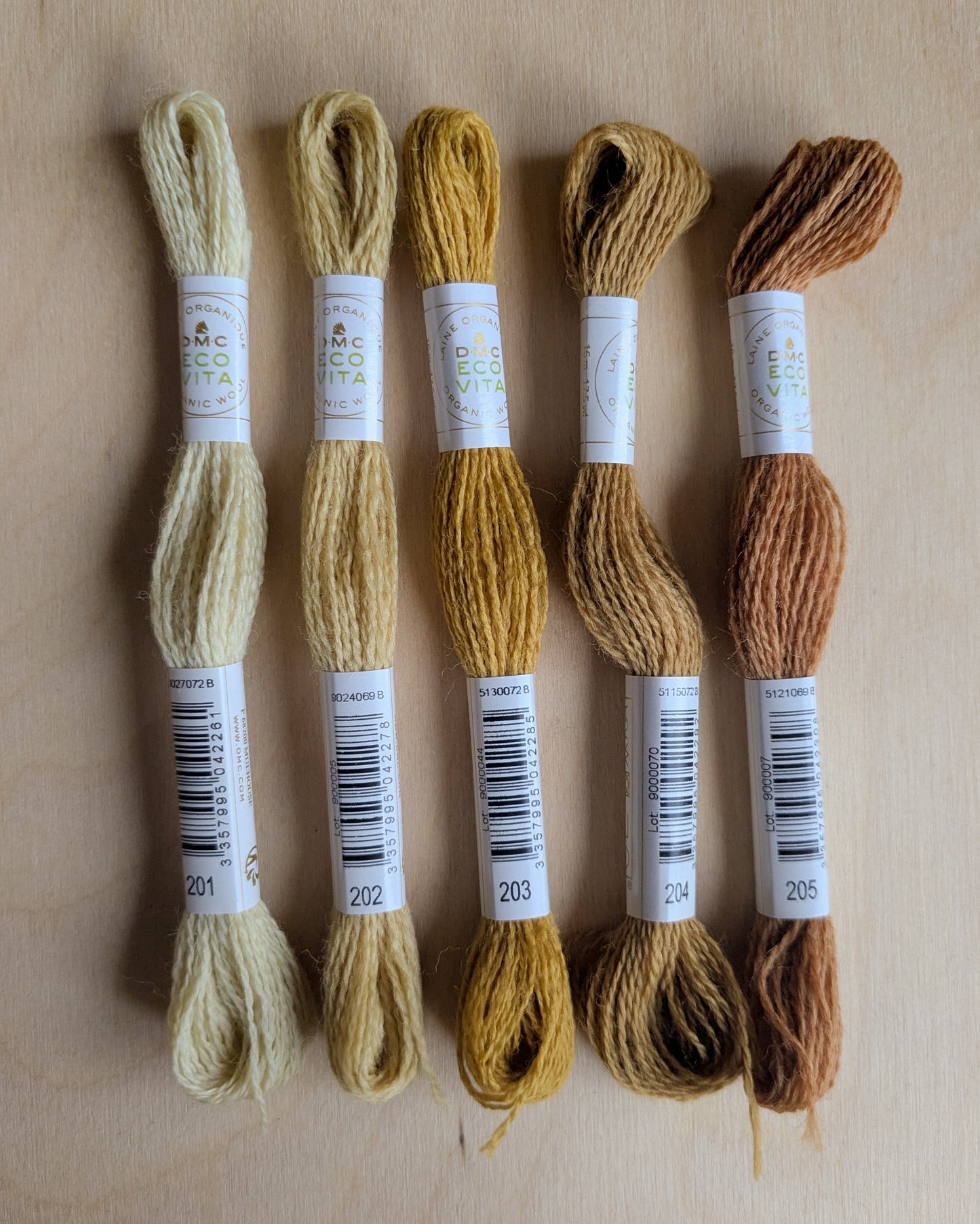 Eco Vita Naturally Dyed Organic Wool Embroidery Thread