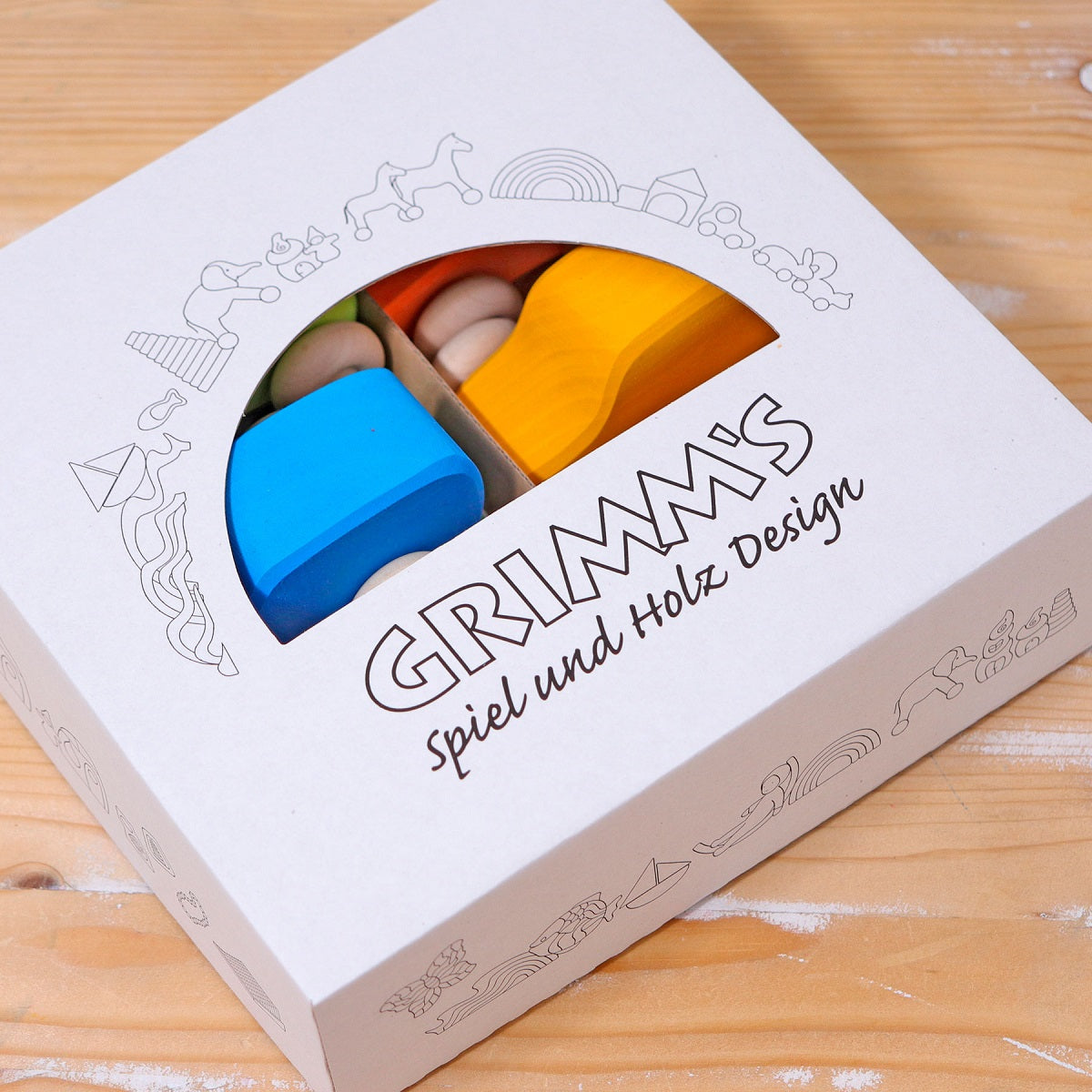 Grimm's Cars 6 pcs, multi-coloured