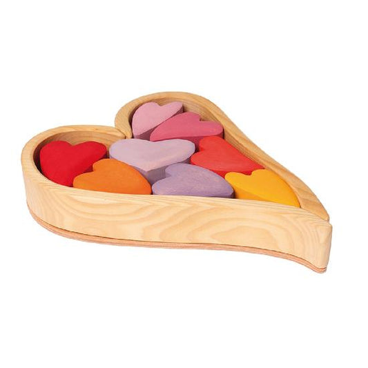 Grimm's Blocks - Hearts, Red