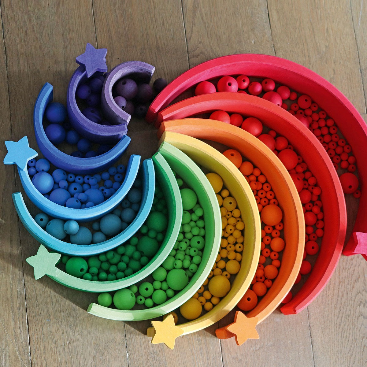 Grimm's Wooden Beads 120 pcs, 12 mm