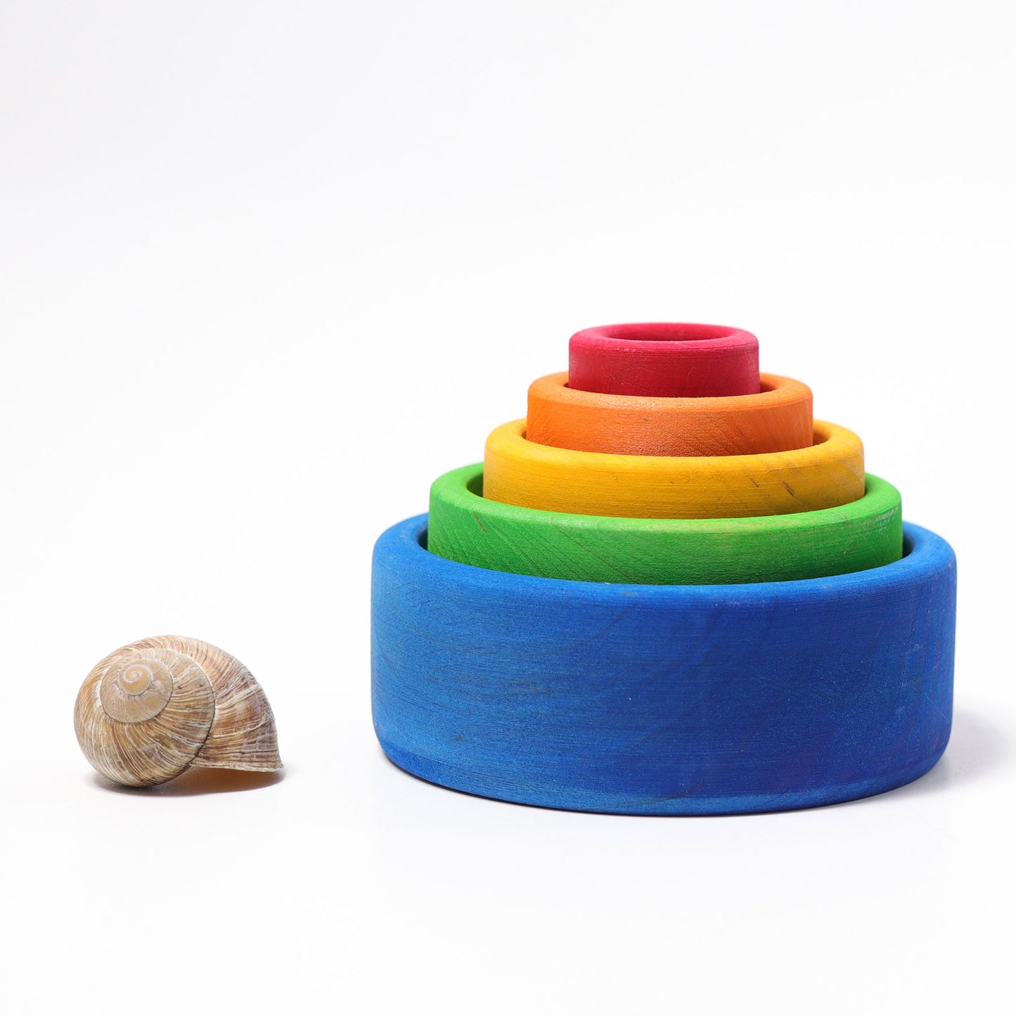 Grimm's Stacking Bowls, multi-colour Outside Blue