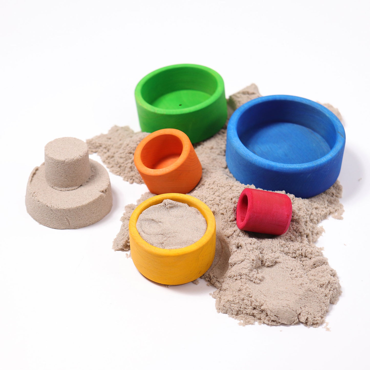 Grimm's Stacking Bowls, multi-colour Outside Blue