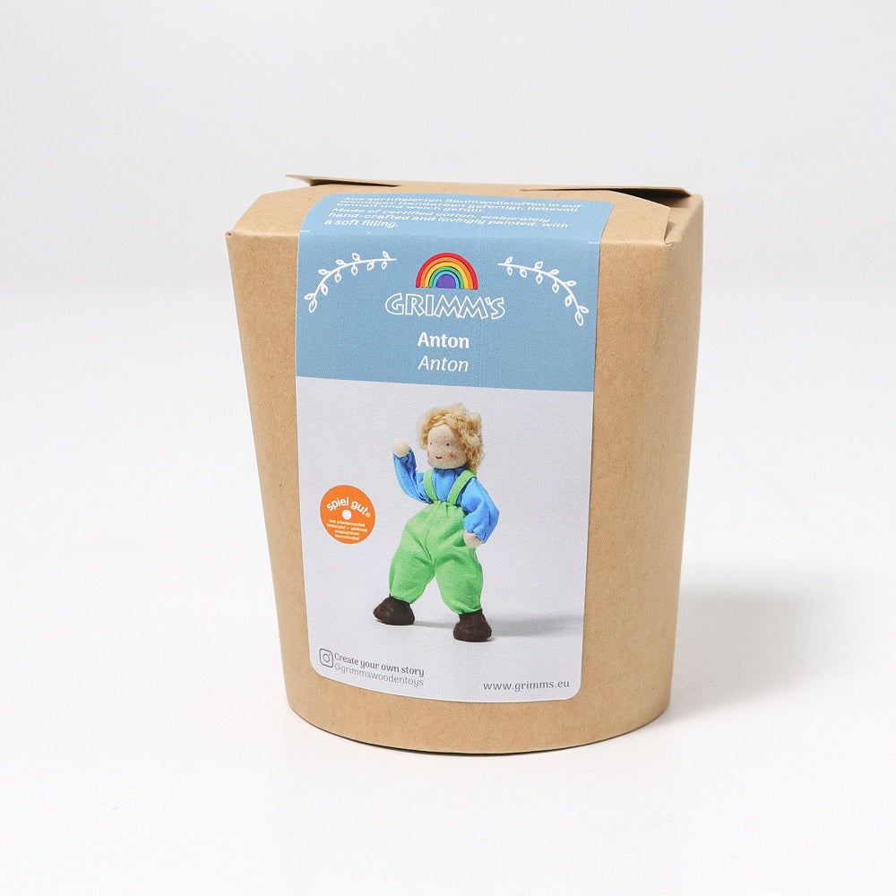 Grimm's Doll - Lime Pants Child (Dollhouse Size)