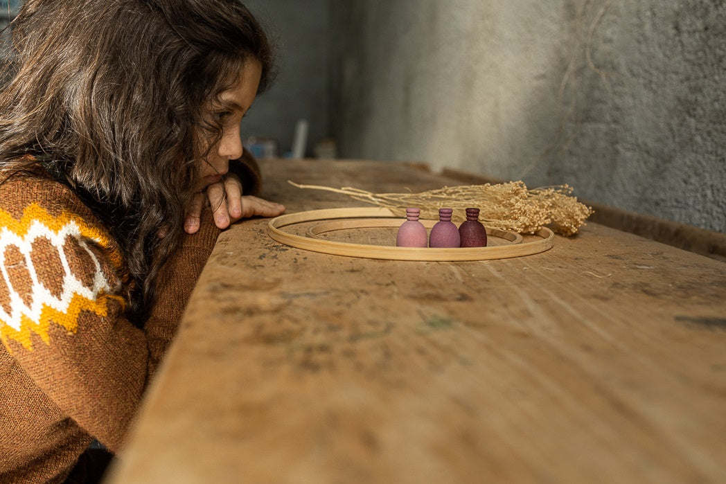 Grapat Wood Mandala Pineapples 36pcs