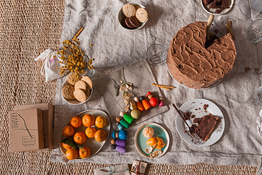 Grapat Wood Together Coloured Nins 12pcs