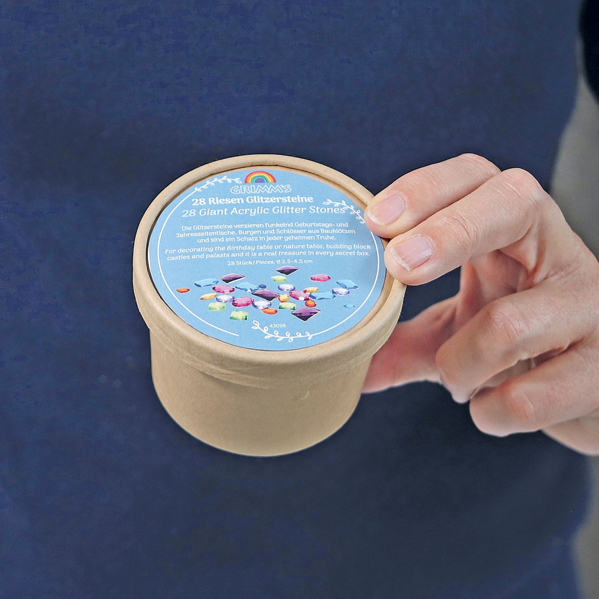 Grimm's Acrylic Glitter Stones, Giant