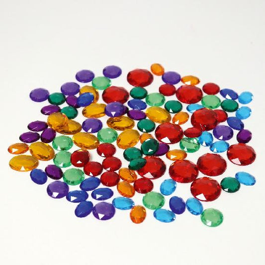 Grimm's Acrylic Glitter Stones, SMALL