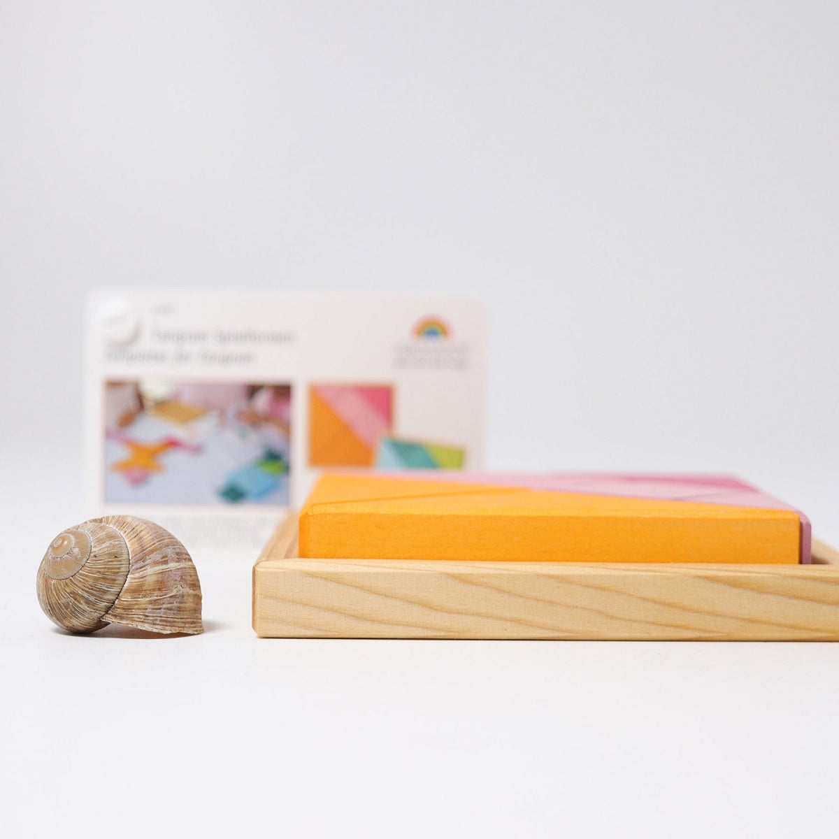 Grimm's Learning - Tangram, Orange-Pink incl. Templates