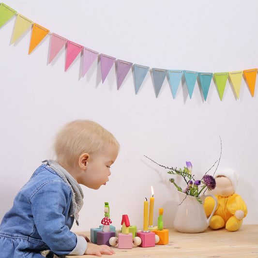 Grimm's Pennant Banner - Pastel 24 pcs