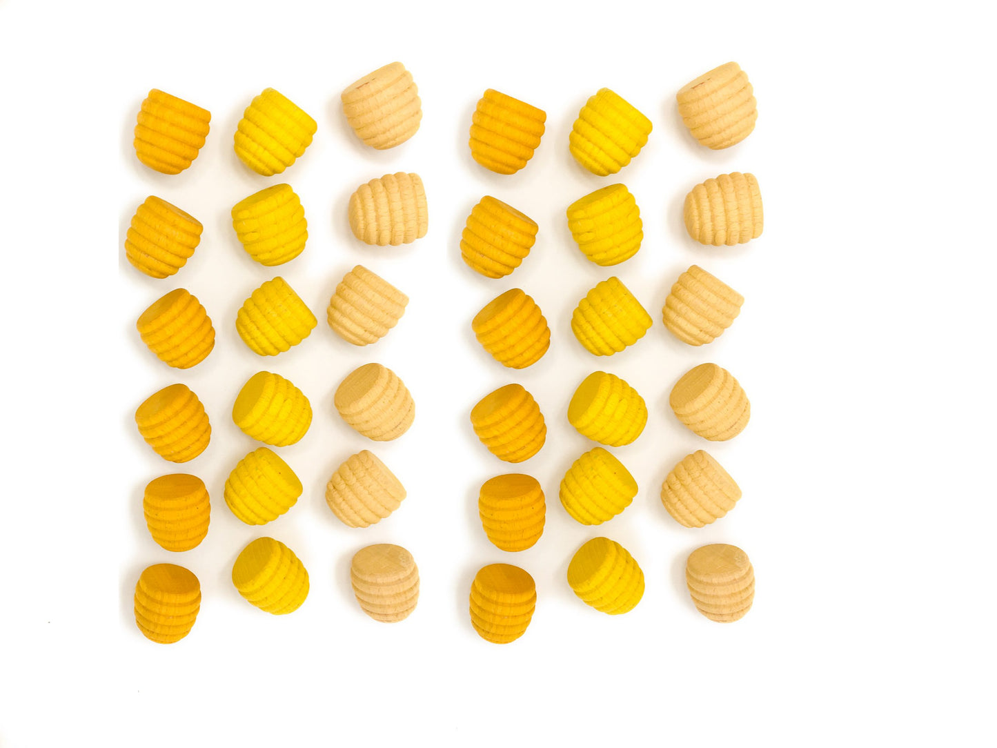 Grapat Wood Mandala Honeycombs 36 pcs (Yellows)