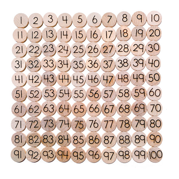 1-100 Counting Discs | Mini 1"