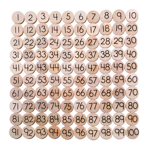 1-100 Counting Discs  |  Mini 1"