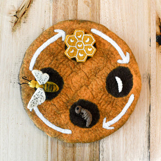 Tara Treasures Felt Lifecycle of a Honey Bee (playmat sold separately)
