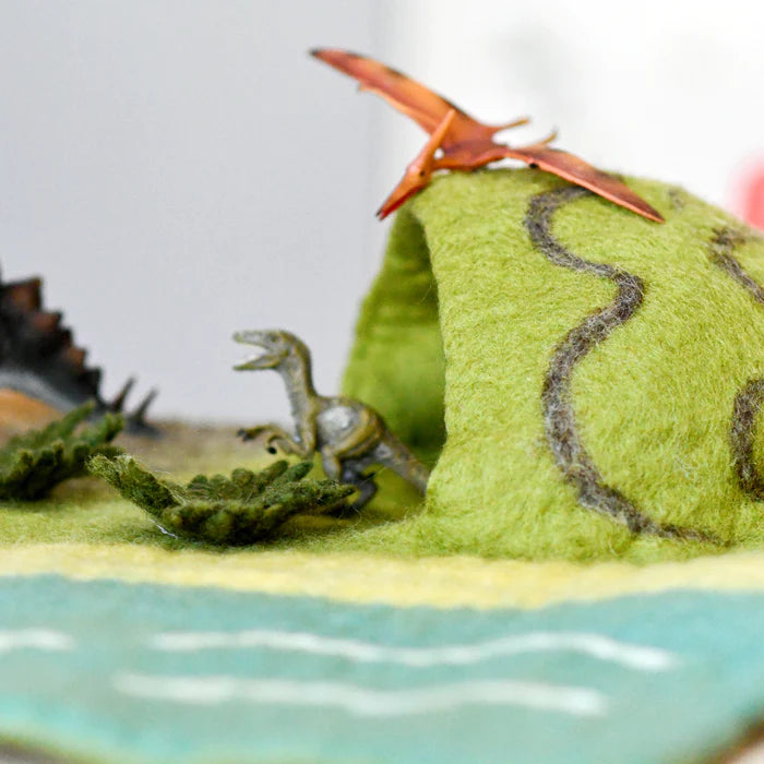 *PRESALE* Large Dinosaur Land with Volcano Play Mat Playscape