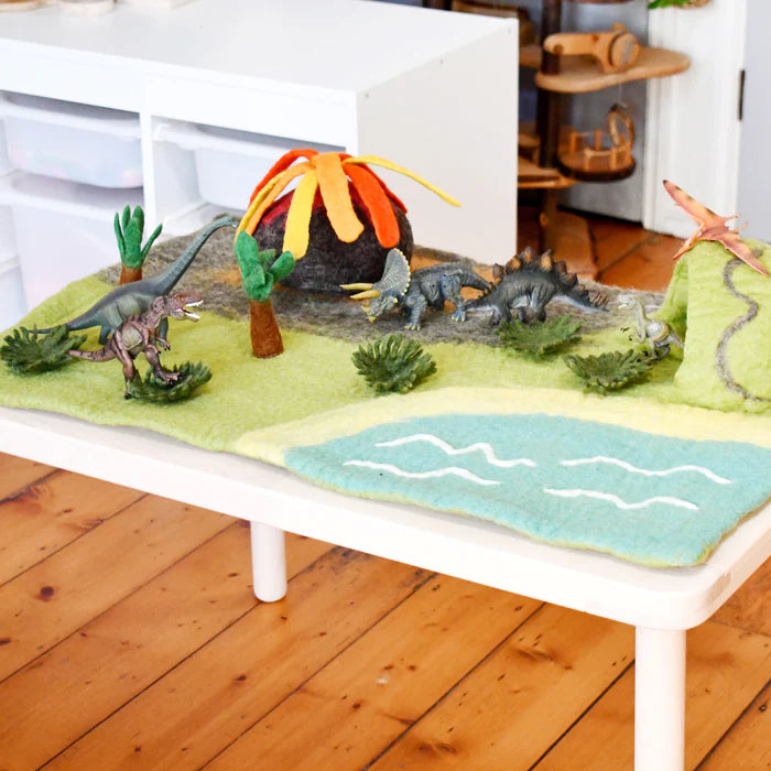 *PRESALE* Large Dinosaur Land with Volcano Play Mat Playscape