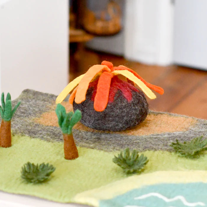 *PRESALE* Large Dinosaur Land with Volcano Play Mat Playscape