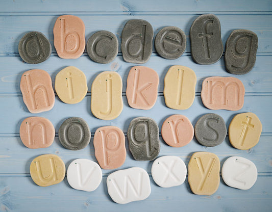 Yellow Door Feels-Write Lowercase Letter Stones