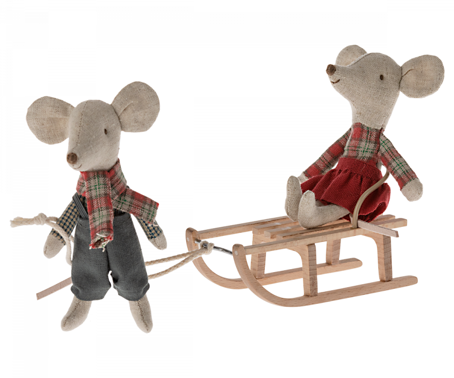 Maileg Sled, Mouse