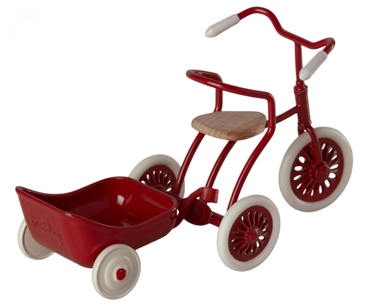 Maileg Tricycle hanger, Mouse - Red