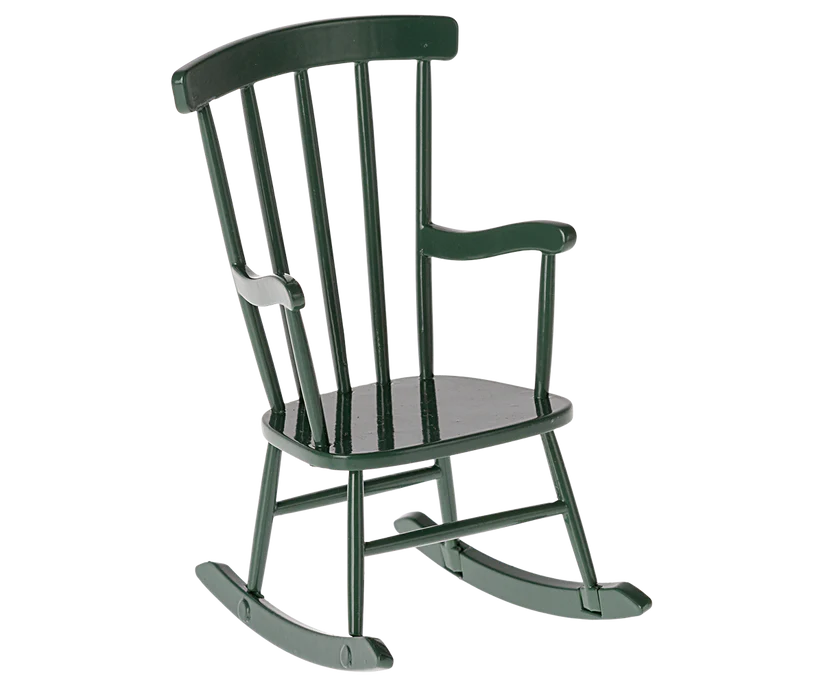 Maileg Rocking chair, Mouse - Dark green