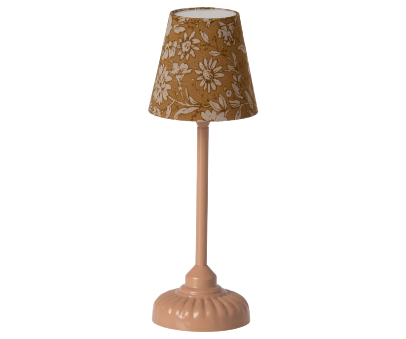 Maileg Vintage floor lamp, Mouse - Dark powder