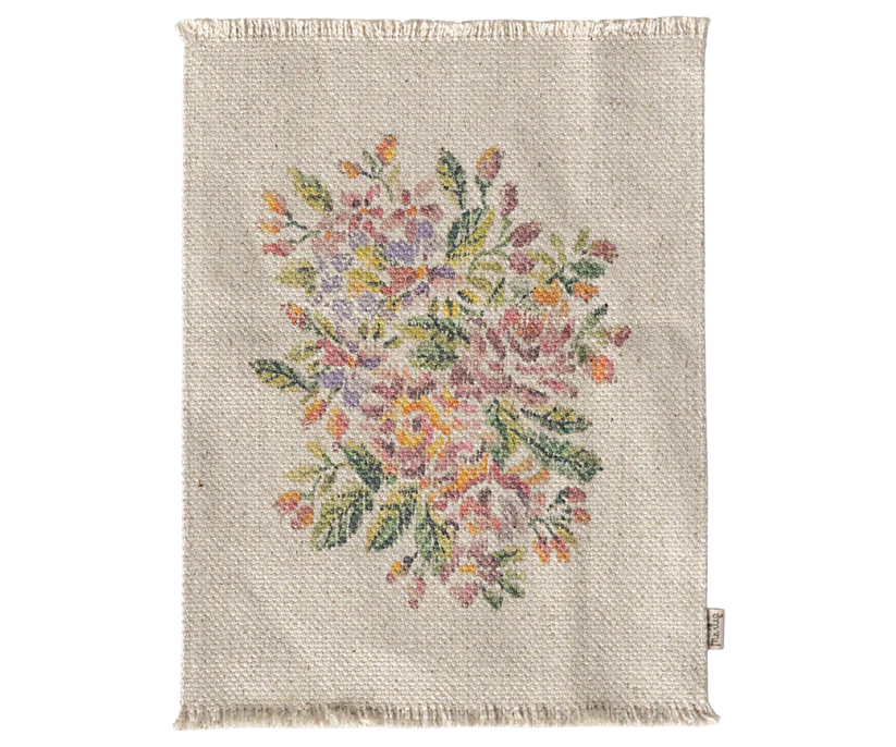 Maileg Rug, Miniature, Large - Flowers