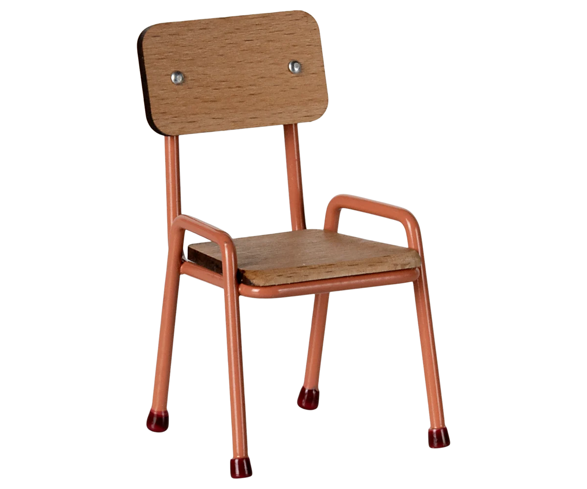 Maileg Chair, Mouse - Coral