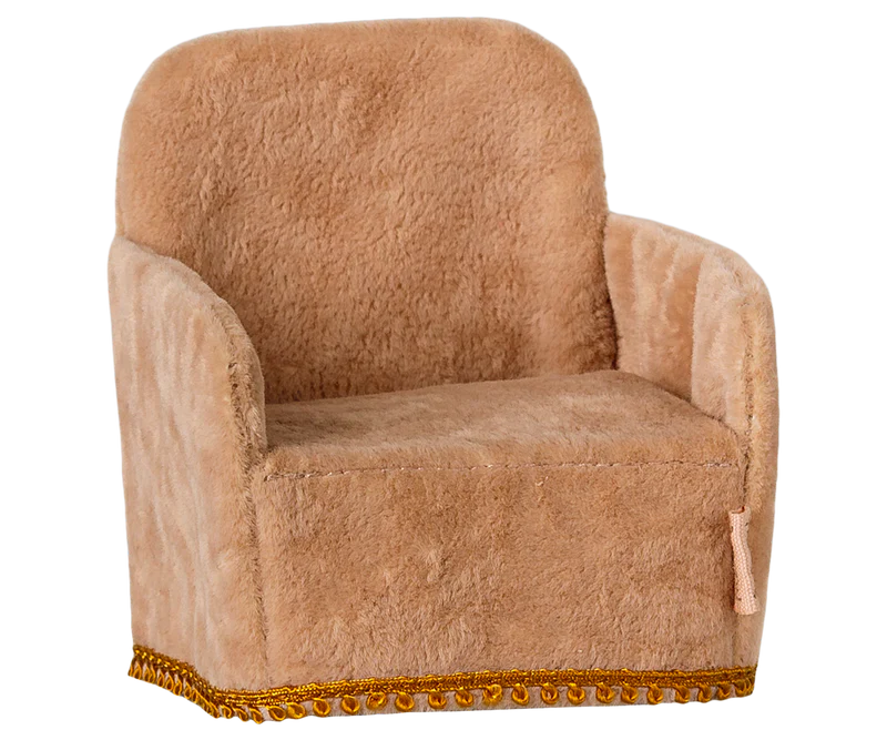Maileg Folding chair, Mouse - Powder
