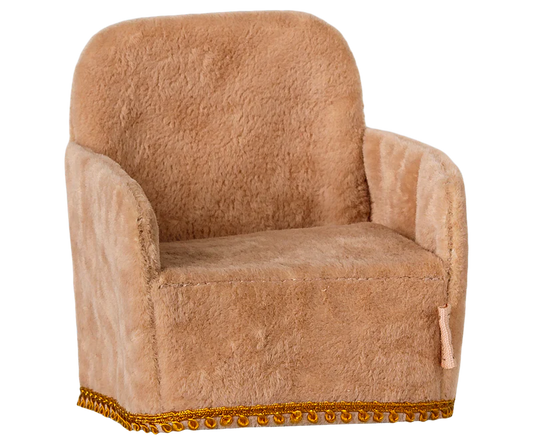 Maileg Folding chair, Mouse - Powder