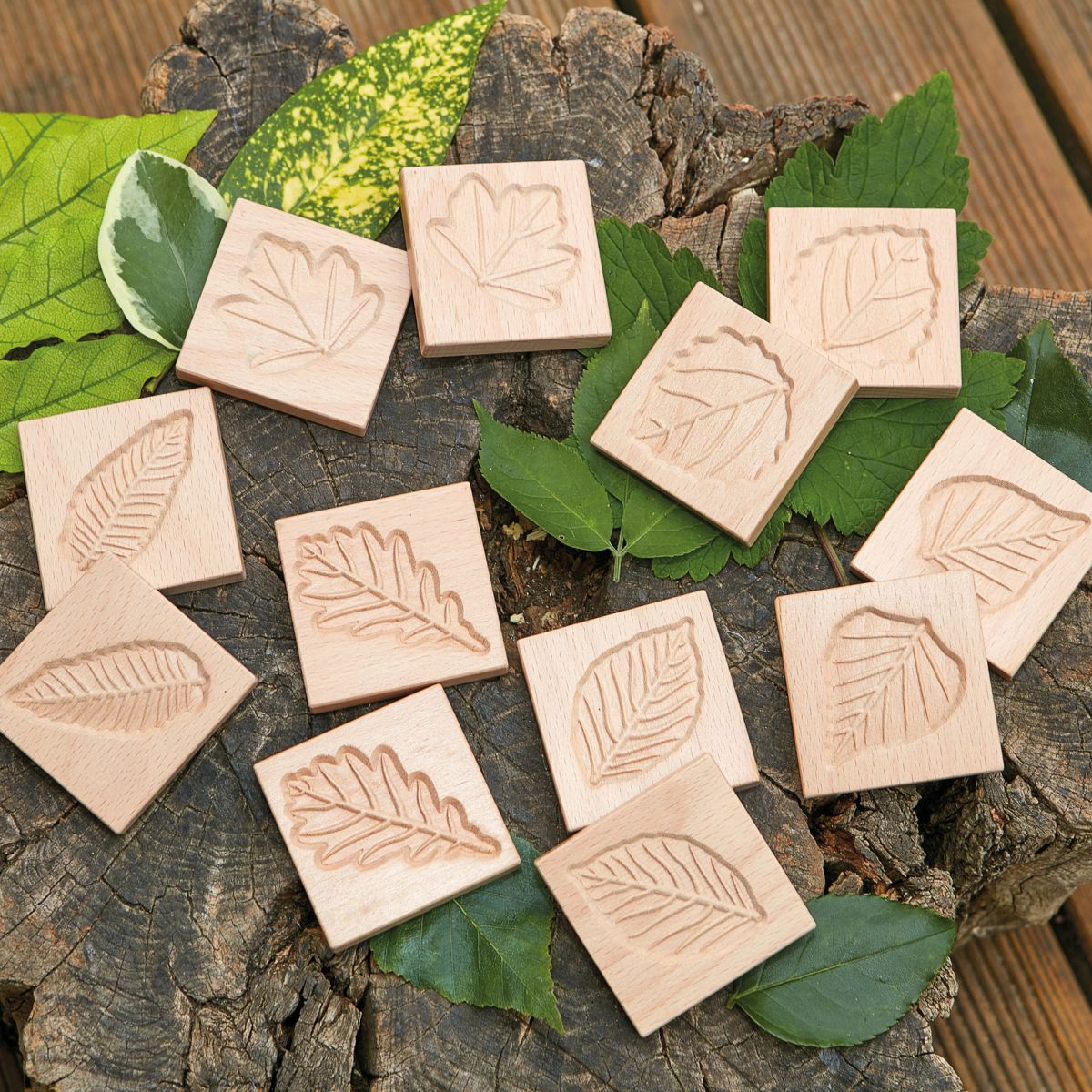 Match Me – Sensory Leaf Tiles