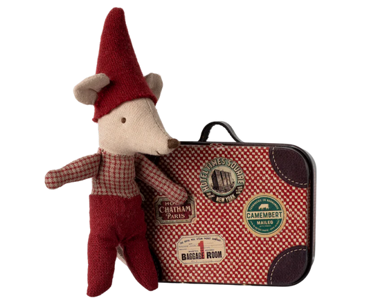 *PRESALE* Maileg Christmas mouse, Baby in suitcase