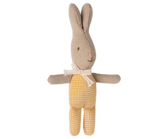 Maileg Rabbit, My - Yellow check