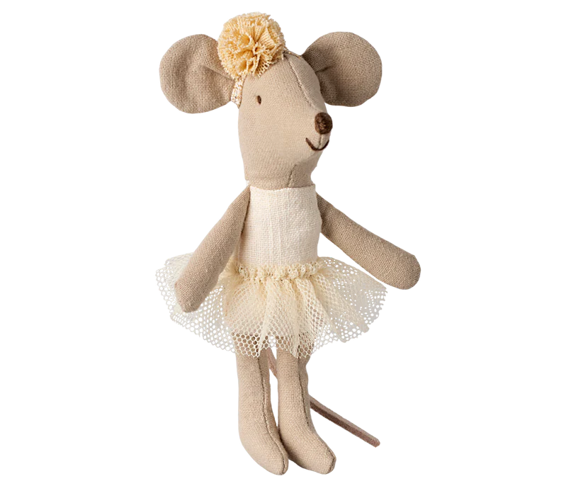 Maileg Ballerina mouse, Little sister - Off white