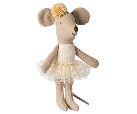 Maileg Ballerina mouse, Little sister - Off white