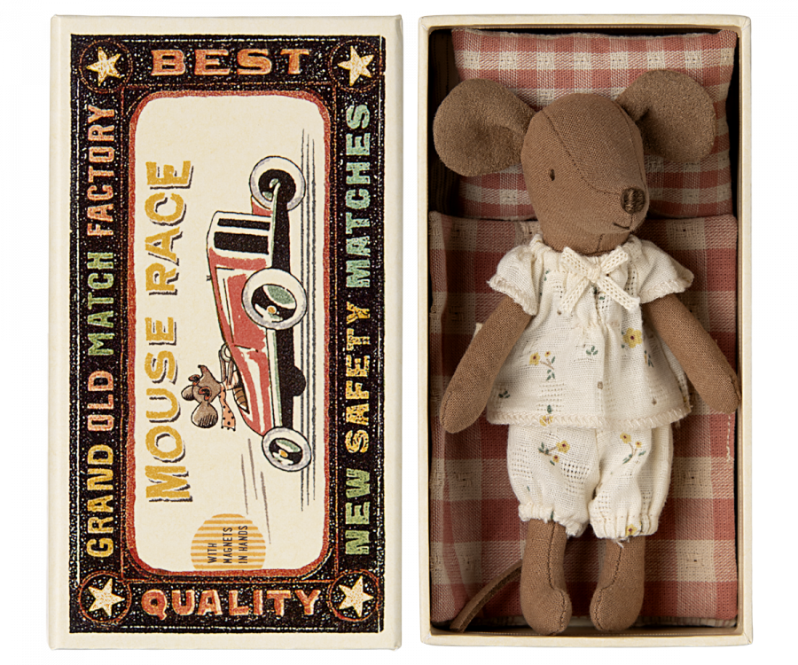 Maileg Big sister mouse in matchbox