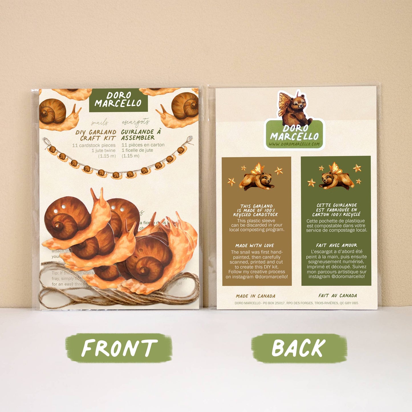 Snails Garland | DIY Paper Garland Kit