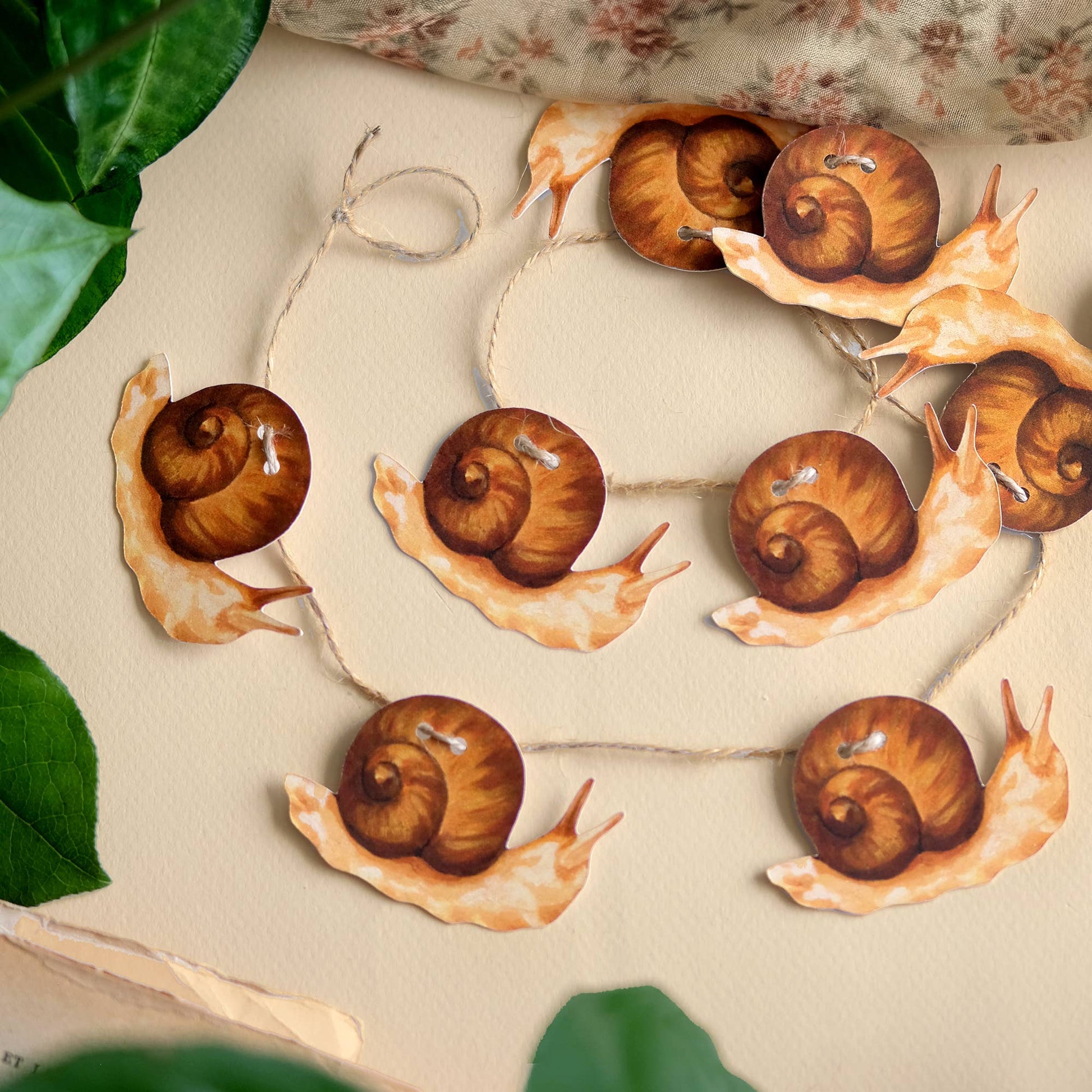 Snails Garland | DIY Paper Garland Kit