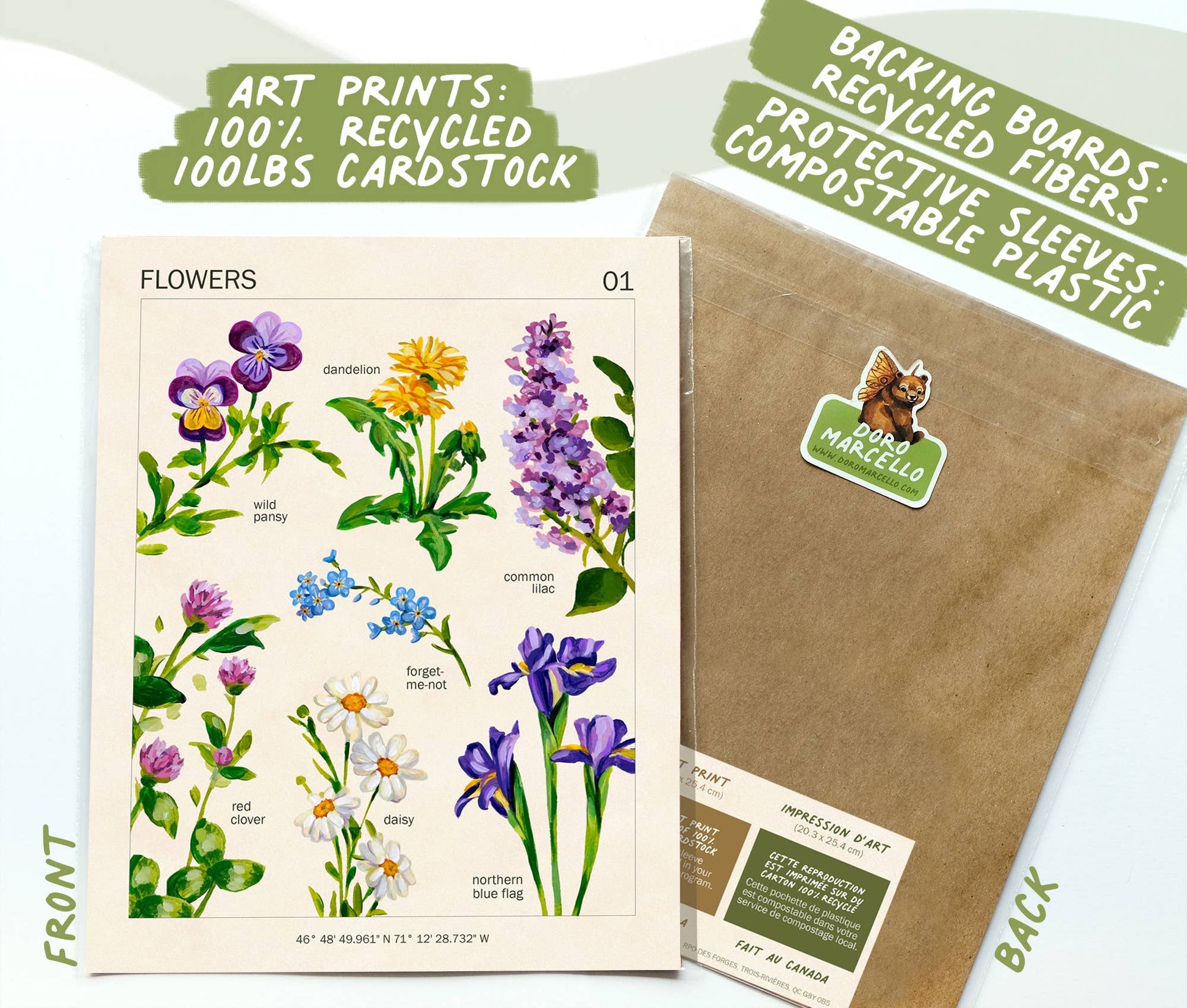 Wildflowers Art Print | 8x10''