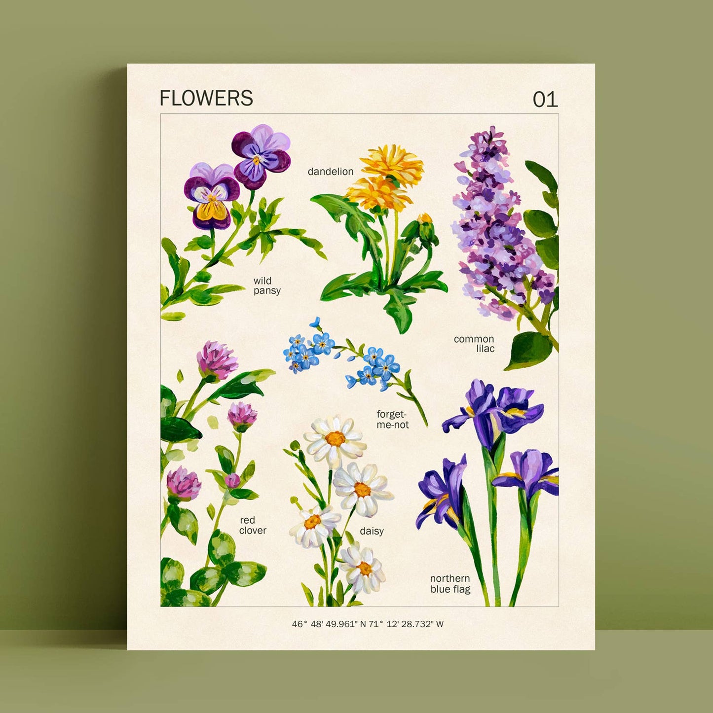 Wildflowers Art Print | 8x10''