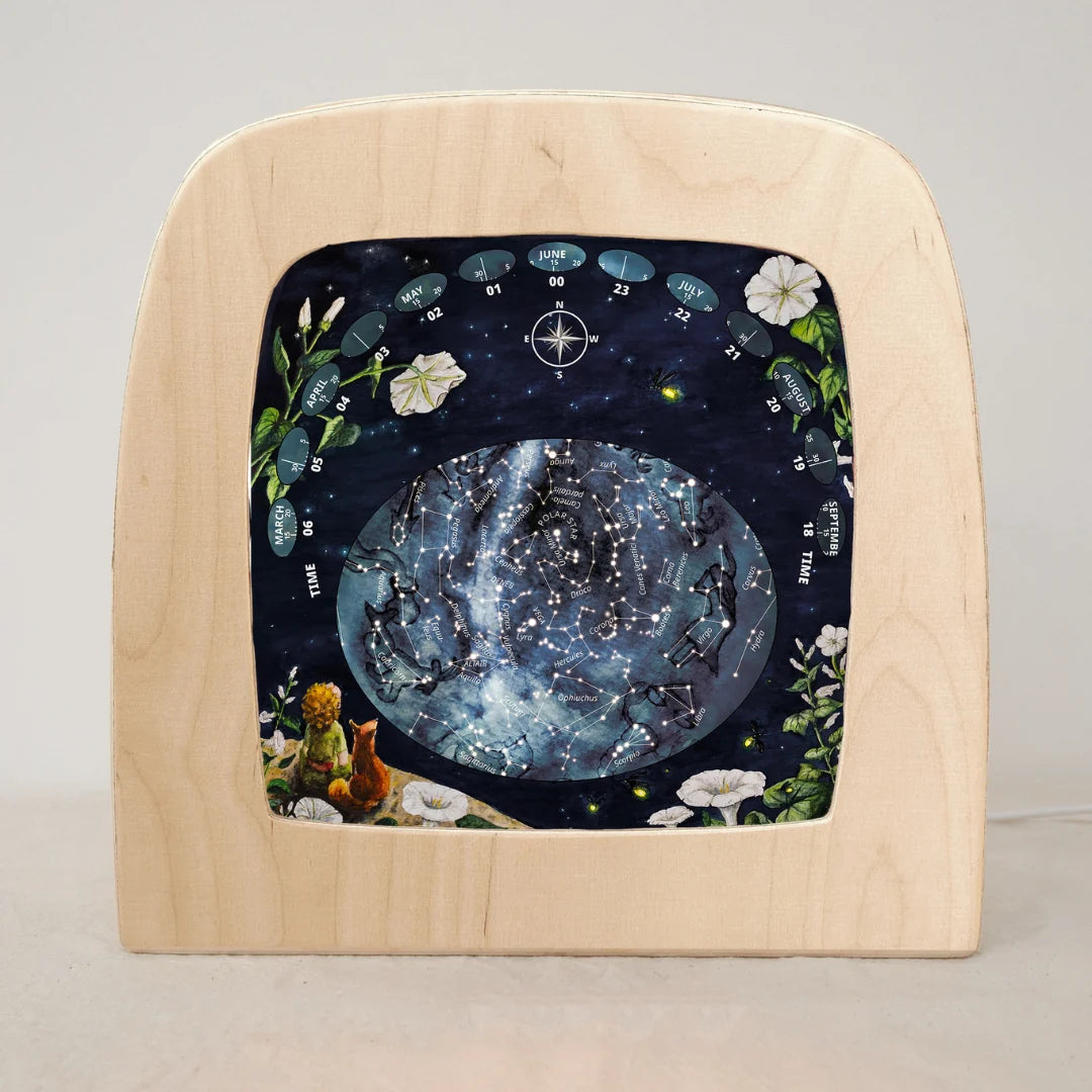Toverlux | Star Map Sonne Mond und Erde