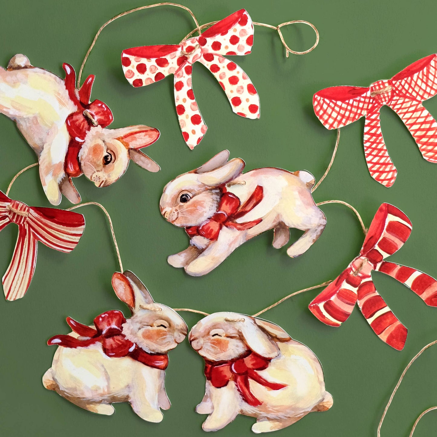 Rabbits Paper Garland | DIY Garland Kit