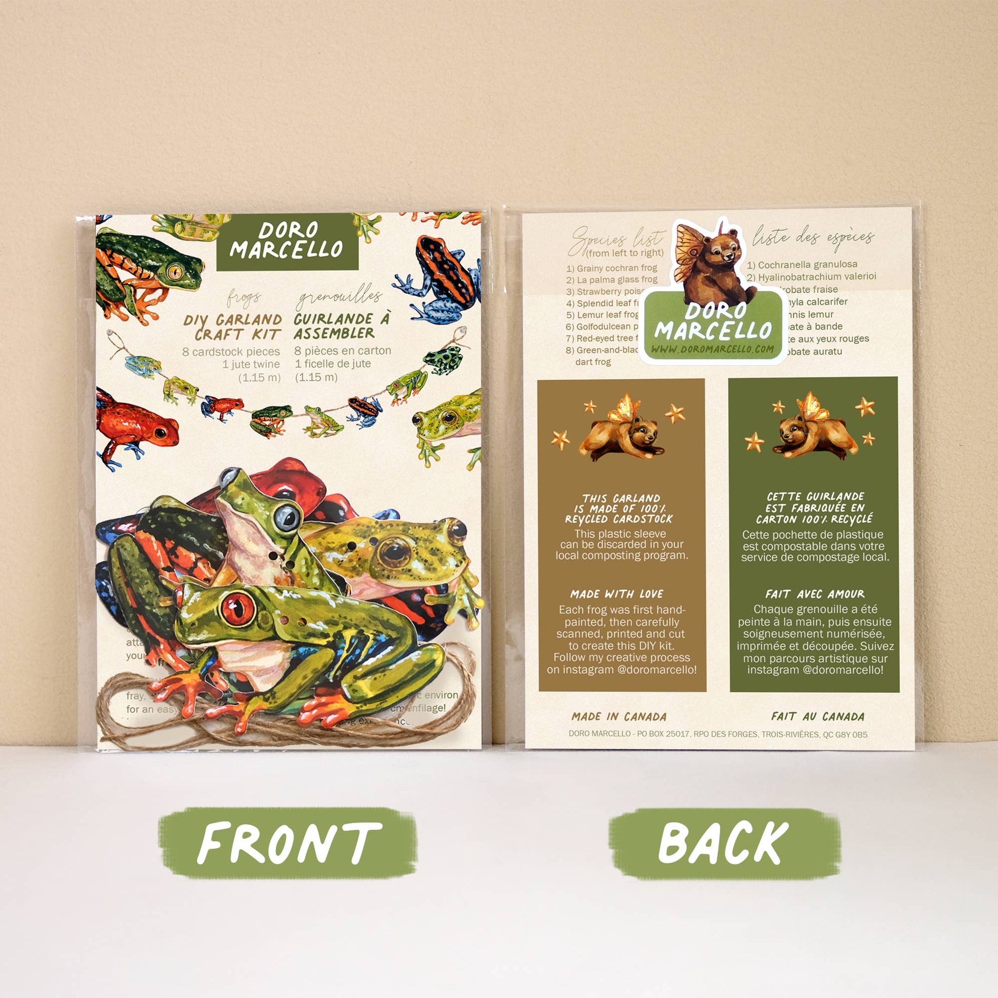 Frog Garland | DIY Paper Garland Kit