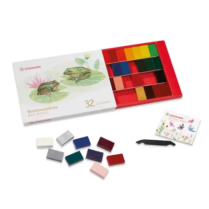 Stockmar Wax Block Crayons Box 32 Assorted