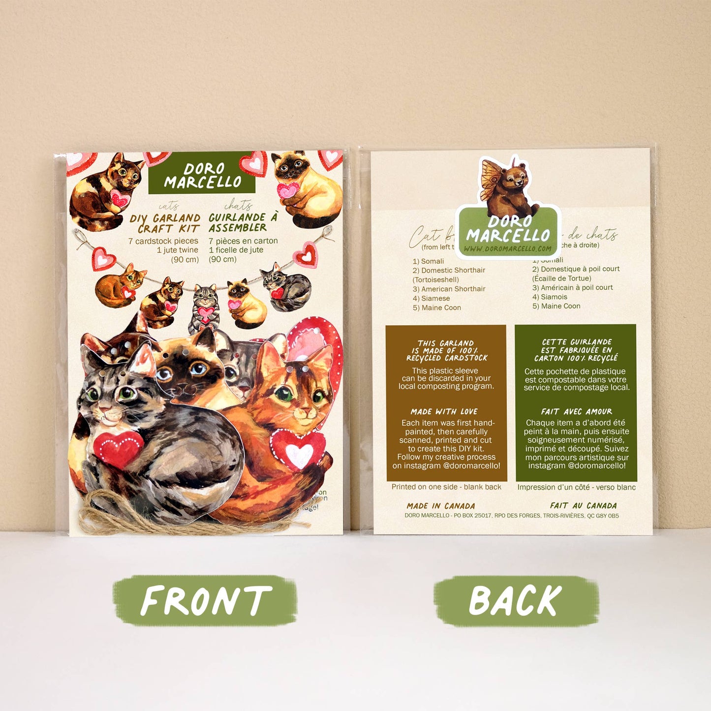 Cats Paper Garland | DIY Garland Kit