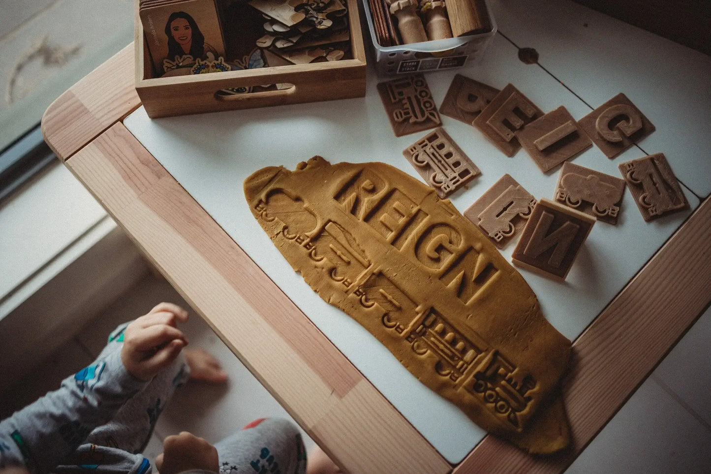 Train Stamp Set - Eco Cutter™ Playdough Tool