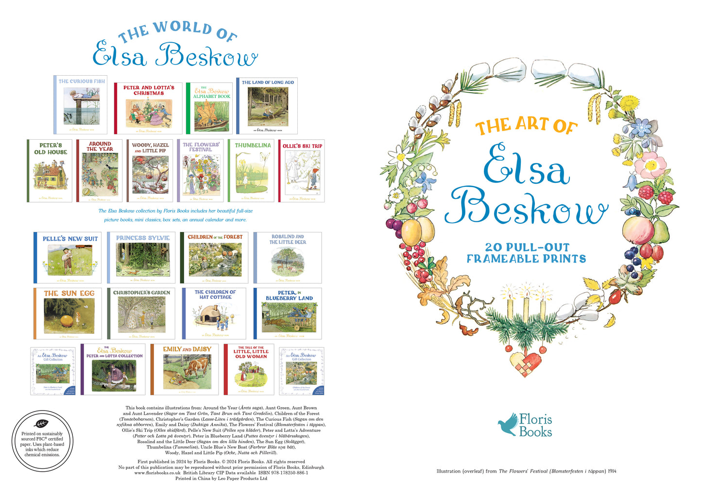 The Art of Elsa Beskow | 20 Pull-Out Frameable Prints