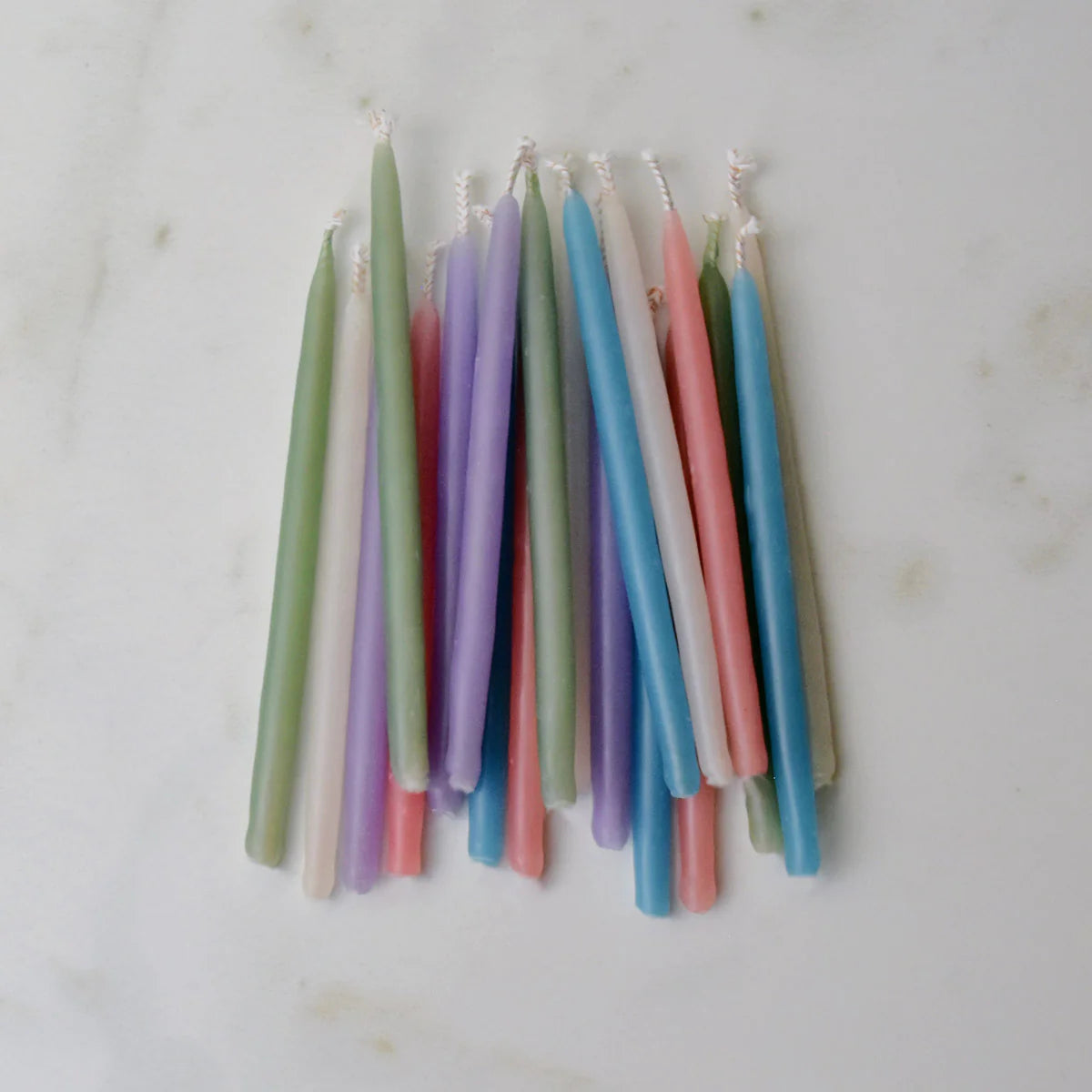 Beeswax Birthday Candles - Pastel