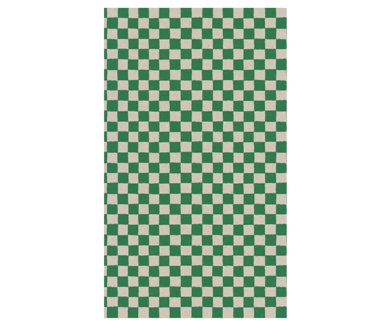 *PRESALE* Maileg Gift wrap, 10 m - Checker - Green