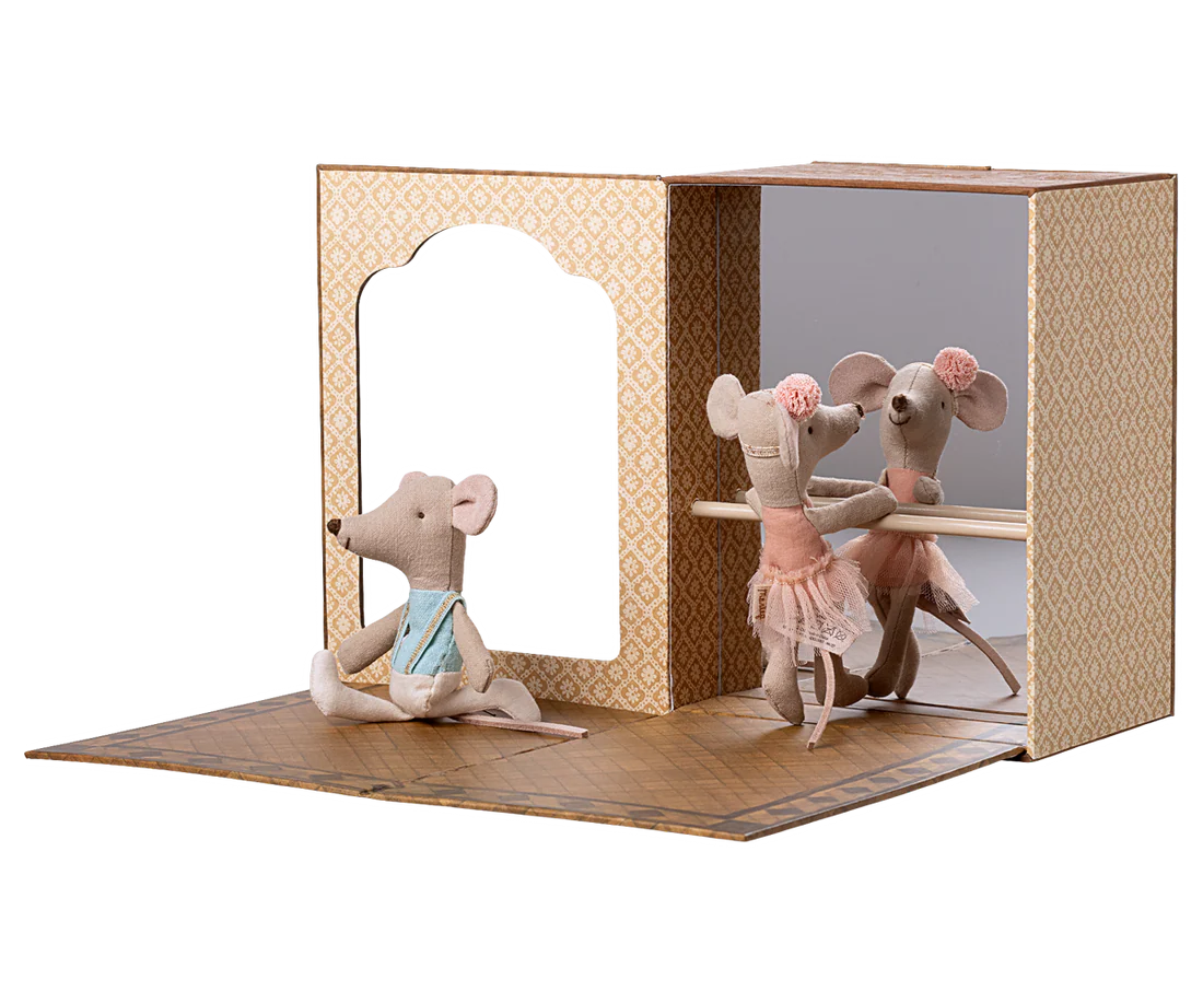 *PRESALE* Maileg Ballet mice in dance studio, Little sister and brother